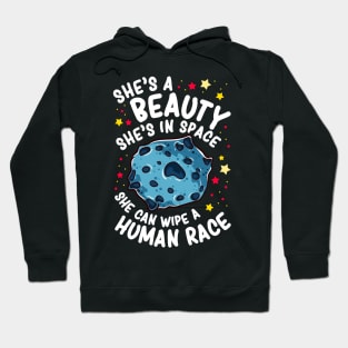 Funny Asteroid Outer Space Gift Men Kids Women Funny Space Hoodie